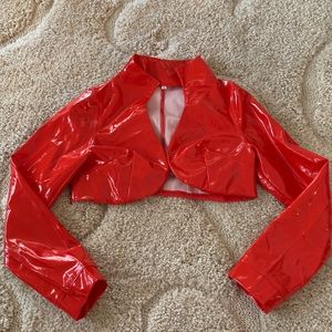 Funky Red PVC Bolero/Shrug